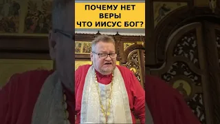 Почему нет веры, что Иисус Бог? о. Олег Стеняев