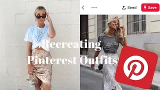 RECREATING OUTFITS I FOUND ON PINTEREST!! | Using clothes I already own