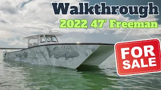 2022 47 Freeman Boatworks Center Console Fishing Boat For Sale - Walkthrough