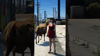 GTA 5 GIRL SAVE DEER 🤣 #shorts