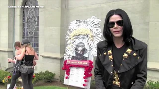 (VIDEO) TRIBUTE To Michael Jackson At His Cemetery - 5th Death Anniversary