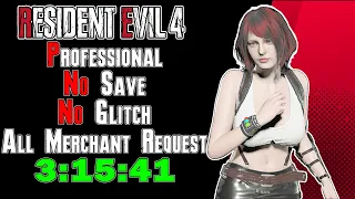 S+ Professional - No Save, No Glitch, All Request Merchant - Resident Evil 4 Remake (No Commentary)