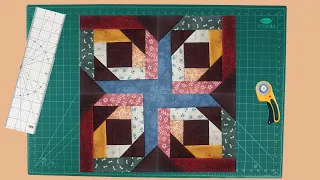 Quilting - Pineapple Blossom Block. Designs of Ready Quilts