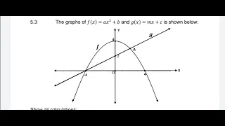 Grade 10 Maths: Parabola and Straight line - Exam type questions