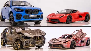 Restoration BMW X5M G05 vs Ferrari Laferrari - Abandoned Model Cars