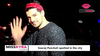 Sooraj Pancholi spotted in the city