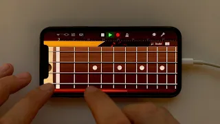 Queen - Another One Bites The Dust on iPhone (GarageBand)