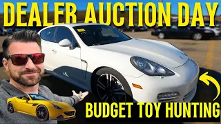 Can We Buy A Fun Car for Under $15,000 at a Dealer Auction? - $400 Ferrari Flip Series