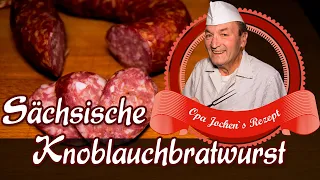 DIY garlic raw sausage - make your own sausages - Opa Jochen´s recipe