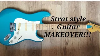 Japanese Stratocaster style guitar makeover