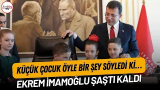 Ekrem İmamoğlu şaştı kaldı: Küçük çocuk öyle bir şey söyledi ki...