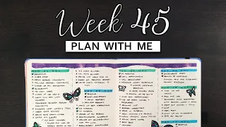 Plan With Me | Week 45 | Weekly Bullet Journal Set-up