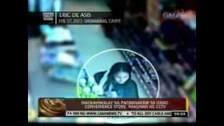 24 Oras: Magkahiwalay na pagnanakaw sa isang convenience store, nakunan ng CCTV