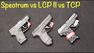 Taurus Spectrum vs Ruger LCP II vs TCP