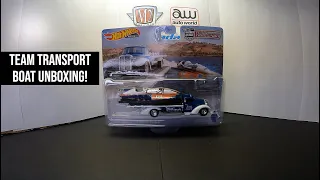 Team Transport Boat Unboxing! Hot Wheels.