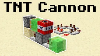 How to Build A *EASY* Slime Block TNT Cannon in Minecraft!  (Automatic)