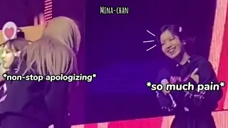Sana *poking* Dahyun's attention and instantly regret it