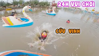 Thử Thách 24h chơi các trò chơi ở Làng Yến [ Trang And Vinh TV ]