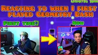REACTING to when I FIRST played GEOMETRY DASH