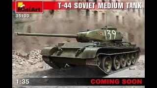 Т-44 MiniArt. Маслянные точки.