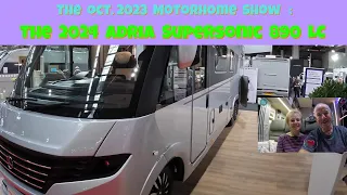 The  Motorhome and Caravan Show Oct 2023 :  The 2024 Adria Supersonic 890 LC - A Class Luxury !! :)