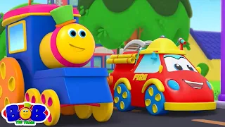عجلات على شاحنة الإطفاء, أغاني المركبات + مقاطع الفيديو الكارتونية للأطفال