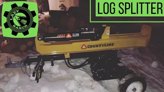 County Line 25 Ton Log Splitter in action #105