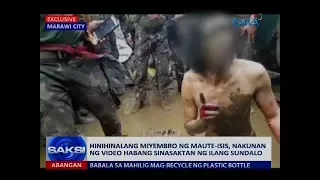 Hinihinalang miyembro ng Maute-ISIS, nakunan ng video habang sinasaktan ng ilang sundalo