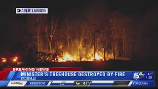 World's largest treehouse burns down in Crossville