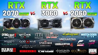 RTX 2070 SUPER vs. RTX 3060 vs. RTX 2060 SUPER in 2023 (Test in 20 Games) 1440p