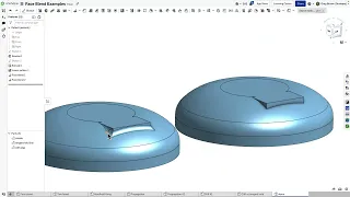 Understanding Onshape Face blend - cliff edges and tangent hold lines