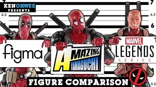 Deadpool Action Figure Comparison - Revoltech VS Marvel Legends VS Figma