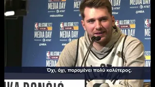 Luka Dončić Talking About Vassilis Spanoulis And Why He Chose To Wear The Numbers 7 and  77