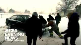 Bitter winter blast causes blizzard-like conditions in parts of U.S.