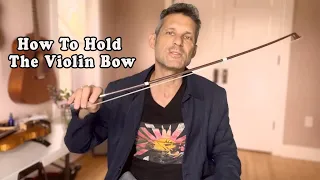 How To Hold The Violin Bow - Fiddle Lesson