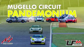 Assetto Corsa LFM Mazda Cup - Mugello Mayhem! 7-Car Pileup & Podium Pursuit