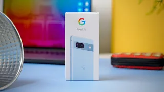 Sea Blue Google Pixel 7A Unboxing & Initial Impressions | Indian Retail Unit 🇮🇳