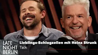 Lieblings-Schlagzeilen der "Bild", mit Heinz Strunk | Talk | Late Night Berlin