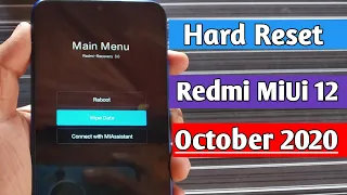 Hard Reset All Redmi MiUi 12 || Remove pin, password,pattern|| Format screen look||Redmi