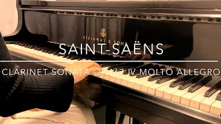 Saint-Saëns : Clarinet Sonata op.167 Ⅳ.Molto Allegro [Accompaniment]