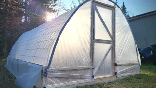 The Cattle Panel Greenhouse is Finished