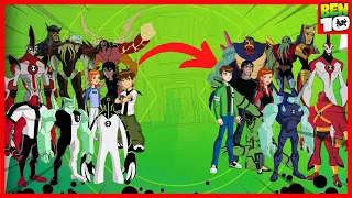 Ben 10 vs Alien Force/Ultimate Alien Full Comparison - All characters