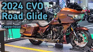 CVO Road Glide 2024 Copperhead Walkaround Close up detail