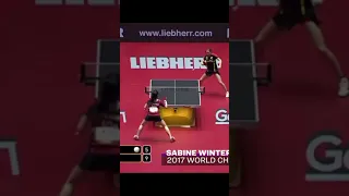 Sabine Winter vs Lily Zhang Sensational Rally #shorts