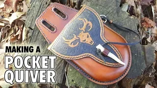 Custom leather archery quiver in 7 minutes.