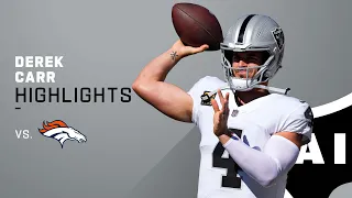 Derek Carr's Best Passes from 341-Yd Game vs. Broncos | NFL 2021 Highlights