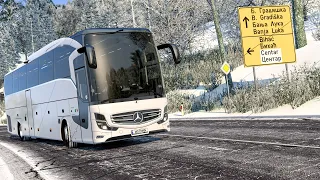 ❄️ Mercedes-Benz New Travego [2023] 16 Shd | Ets 2 Bus Mod 1.49 Gameplay | [🥇Real 2K Ultra Graphics]