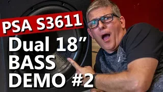 Power Sound Audio PSA S3611 - Subwoofer Demo 2
