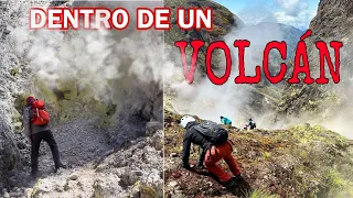 En las PROFUNDIDADES de un VOLCÁN ACTIVO 🌋🇪🇨 (ECUADOR) Josué y Elie