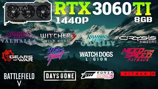 rtx 3060 ti  BENCHMARK 12 Games tested at 1440P in 2022